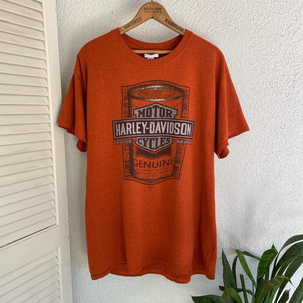 Orange ohio harley davidson t shirt